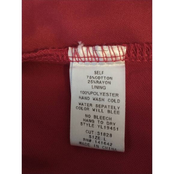 Red Dress Size Large Open Back Sexy Party Date night Valentine's Night Out - Picture 5 of 7